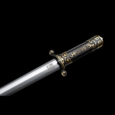 Handmade Chinese Sword General Short Sword Folded Steel Eight-sided Blade-COOLKATANA-SL-7116-U