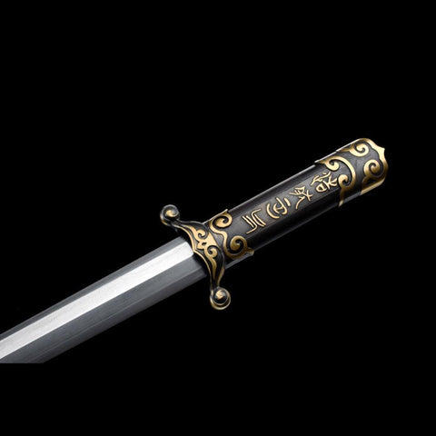 Handmade Chinese Sword General Short Sword Folded Steel Eight-sided Blade-COOLKATANA-SL-7116-U