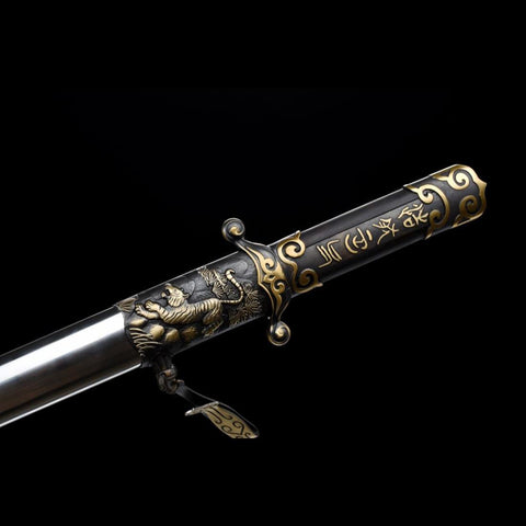 Handmade Chinese Sword General Short Sword Folded Steel Eight-sided Blade-COOLKATANA-SL-7116-U