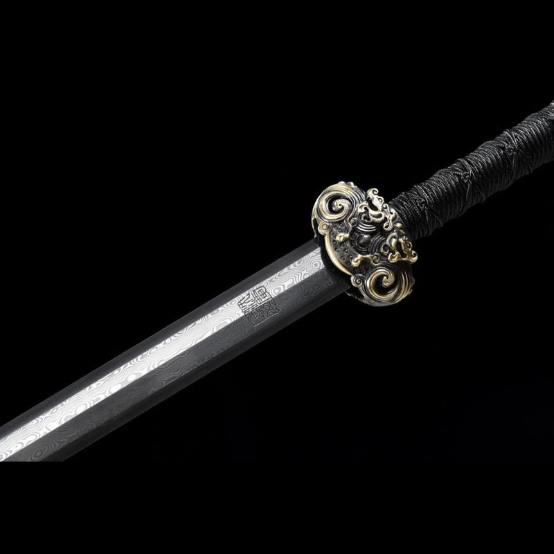 Handgefertigte chinesische Schwerter Youlong Jian Longquan Schwert Gefaltete achtseitige Stahlklinge - COOLKATANA 