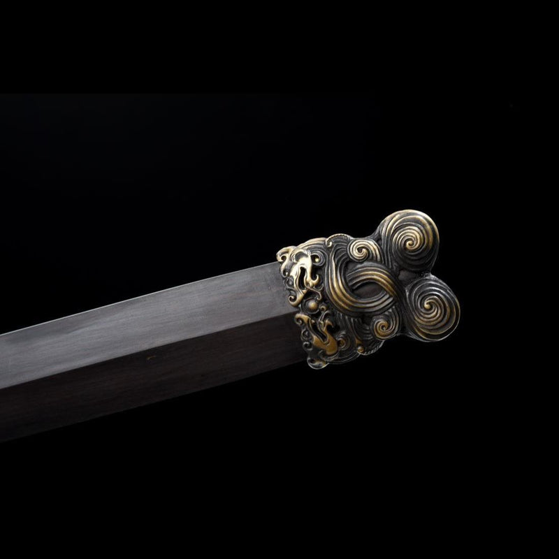 Handgefertigte chinesische Schwerter Youlong Jian Longquan Schwert Gefaltete achtseitige Stahlklinge - COOLKATANA 