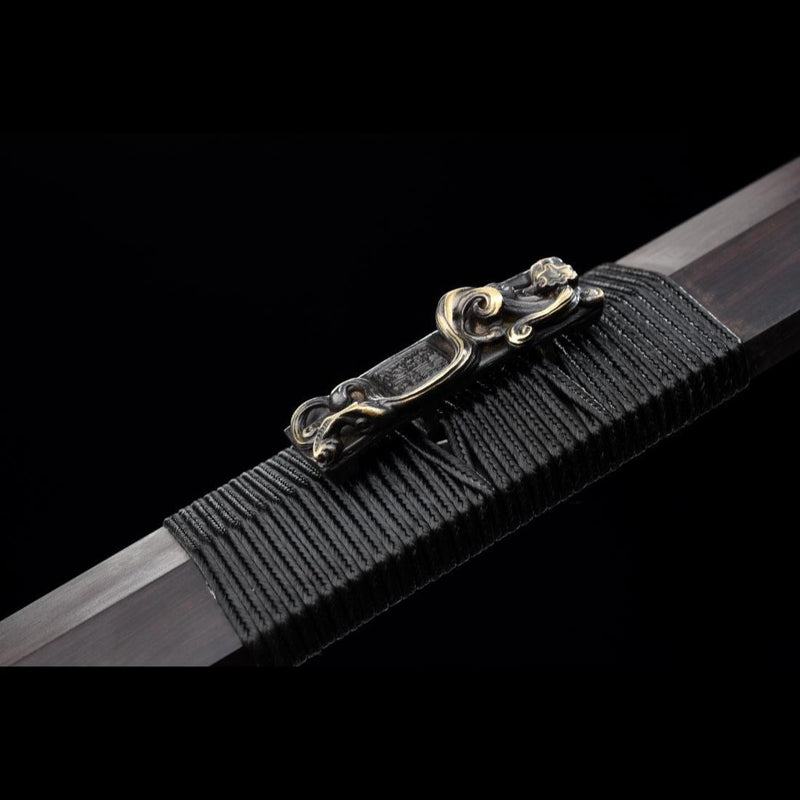 Handgefertigte chinesische Schwerter Youlong Jian Longquan Schwert Gefaltete achtseitige Stahlklinge - COOLKATANA 