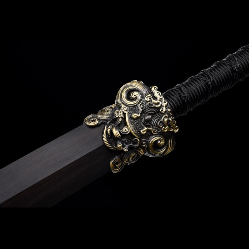Handgefertigte chinesische Schwerter Youlong Jian Longquan Schwert Gefaltete achtseitige Stahlklinge - COOLKATANA 