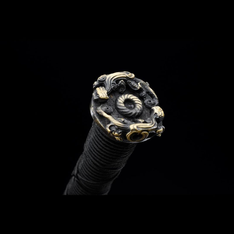 Handgefertigte chinesische Schwerter Youlong Jian Longquan Schwert Gefaltete achtseitige Stahlklinge - COOLKATANA 