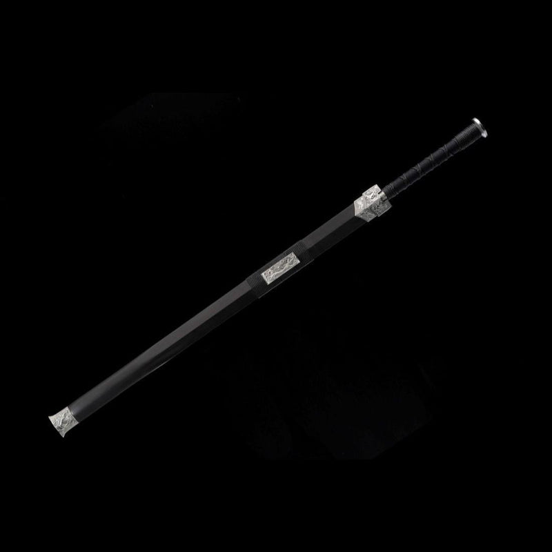Handmade Chinese Sword Four-Holy-Animal Han Jian Folded Steel Eight-Si 
