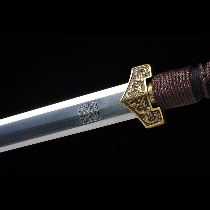 Handmade Chinese Sword Warring States BenChu Jian Folded Steel Eight-S 