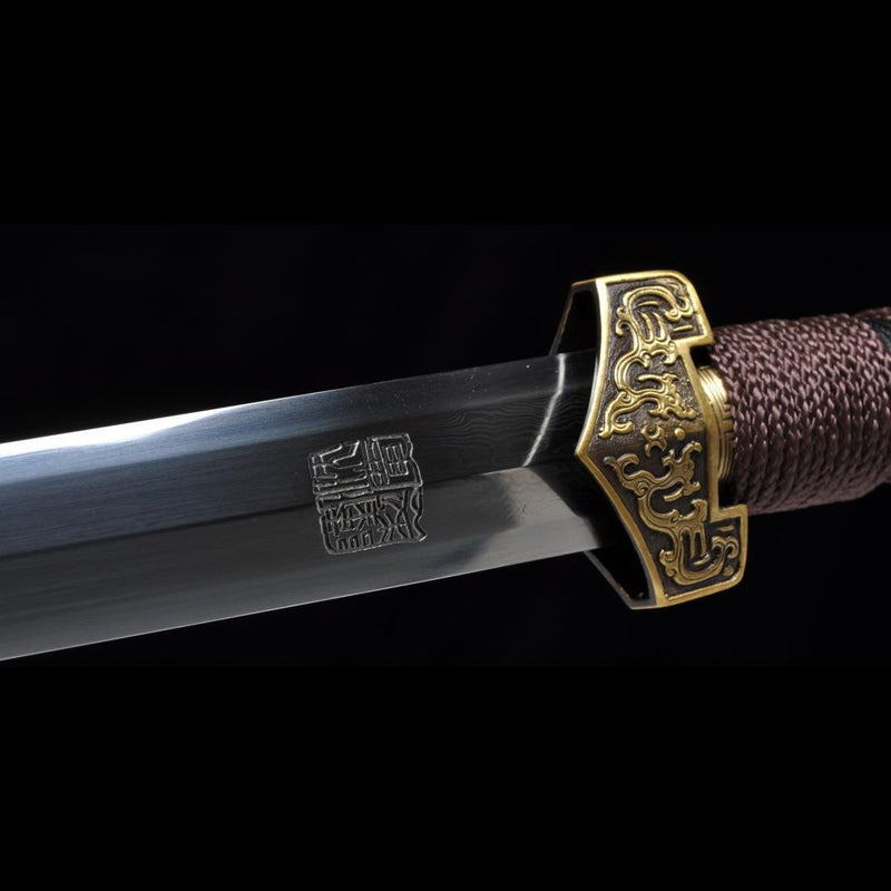 Handmade Chinese Sword Warring States BenChu Jian Folded Steel Eight-S 