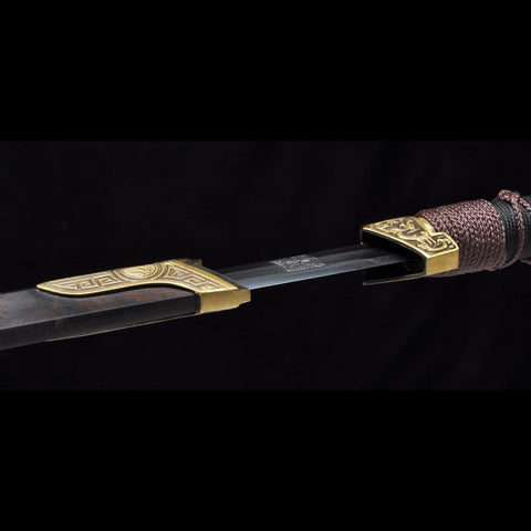 Handmade Chinese Sword Warring States BenChu Jian Folded Steel Eight-Sided Blade-COOLKATANA-SL-6019-U