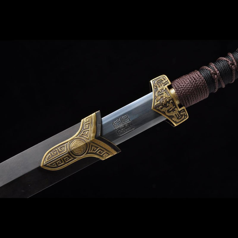 Handmade Chinese Sword Warring States BenChu Jian Folded Steel Eight-S 