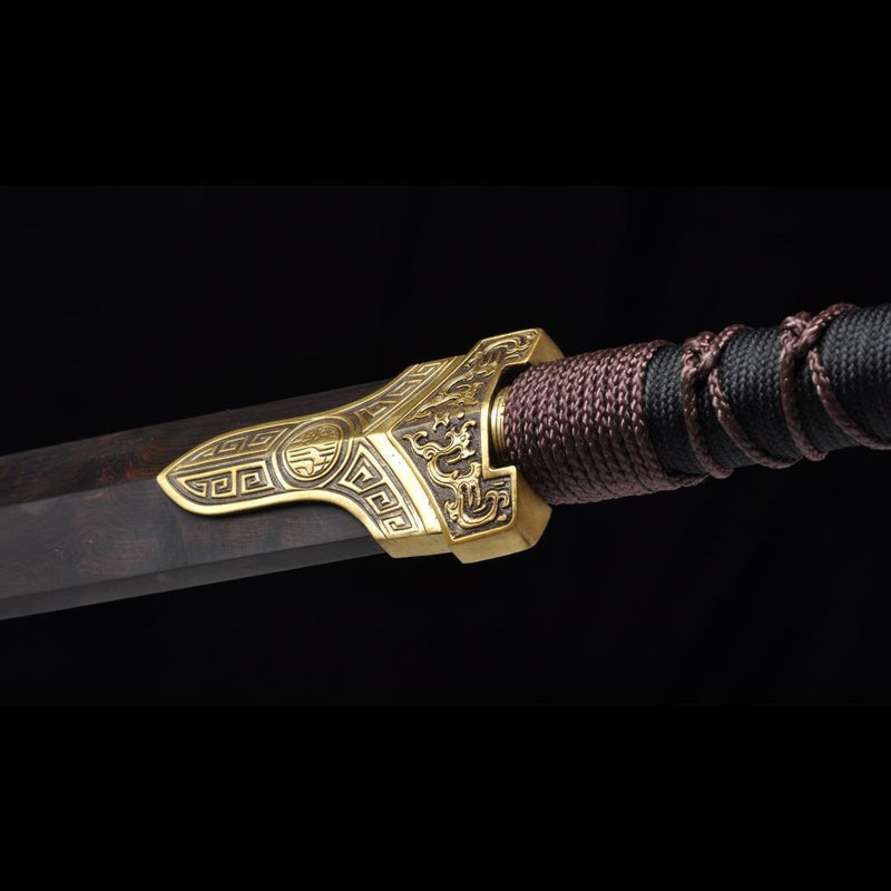 Handmade Chinese Sword Warring States BenChu Jian Folded Steel Eight-S 
