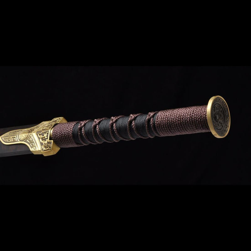 Handmade Chinese Sword Warring States BenChu Jian Folded Steel Eight-S 