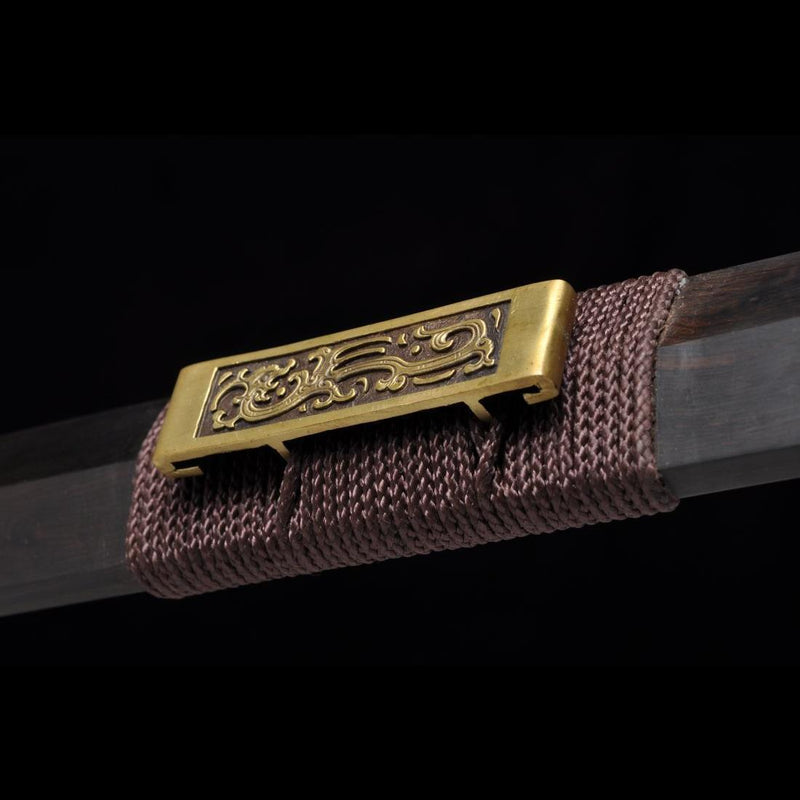Handmade Chinese Sword Warring States BenChu Jian Folded Steel Eight-S 