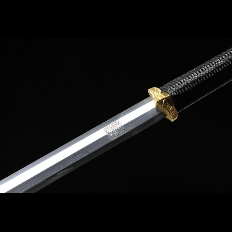 Handmade Chinese Sword Xiangyun Han Jian Auspicious Cloud Pattern Engr 