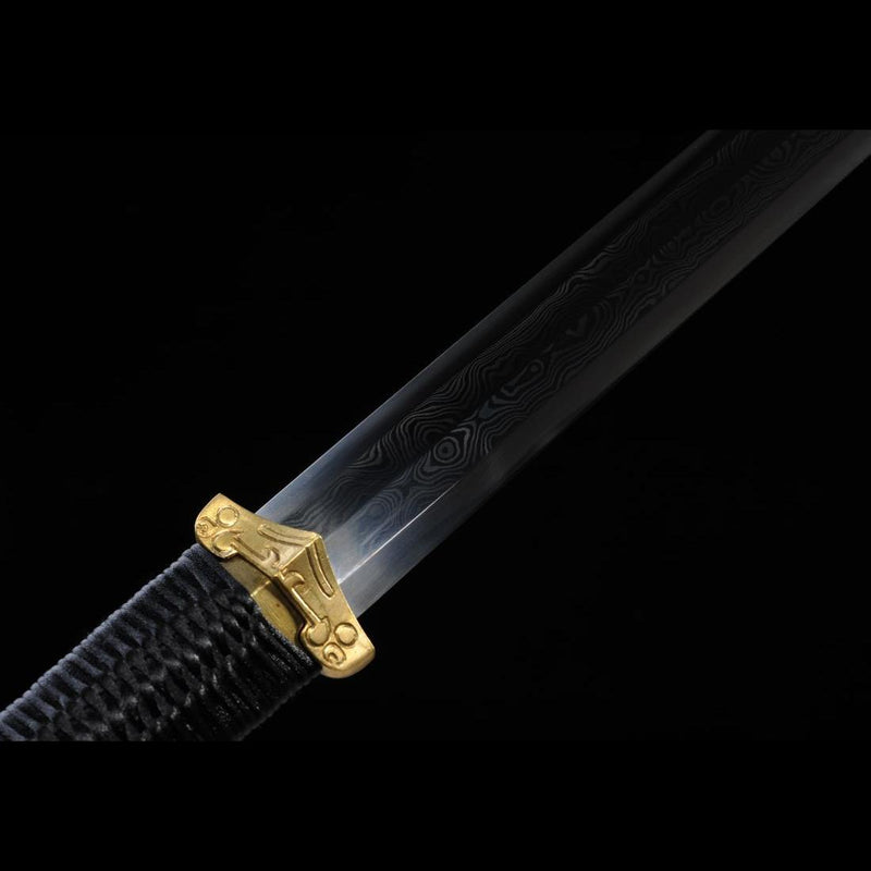 Handmade Chinese Sword Xiangyun Han Jian Auspicious Cloud Pattern Engr 