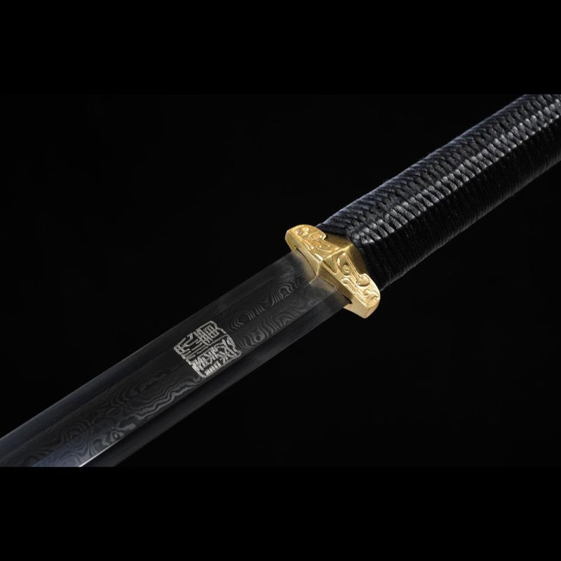 Handmade Chinese Sword Xiangyun Han Jian Auspicious Cloud Pattern Engr 