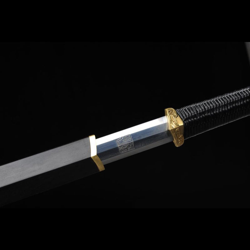 Handmade Chinese Sword Xiangyun Han Jian Auspicious Cloud Pattern Engr 