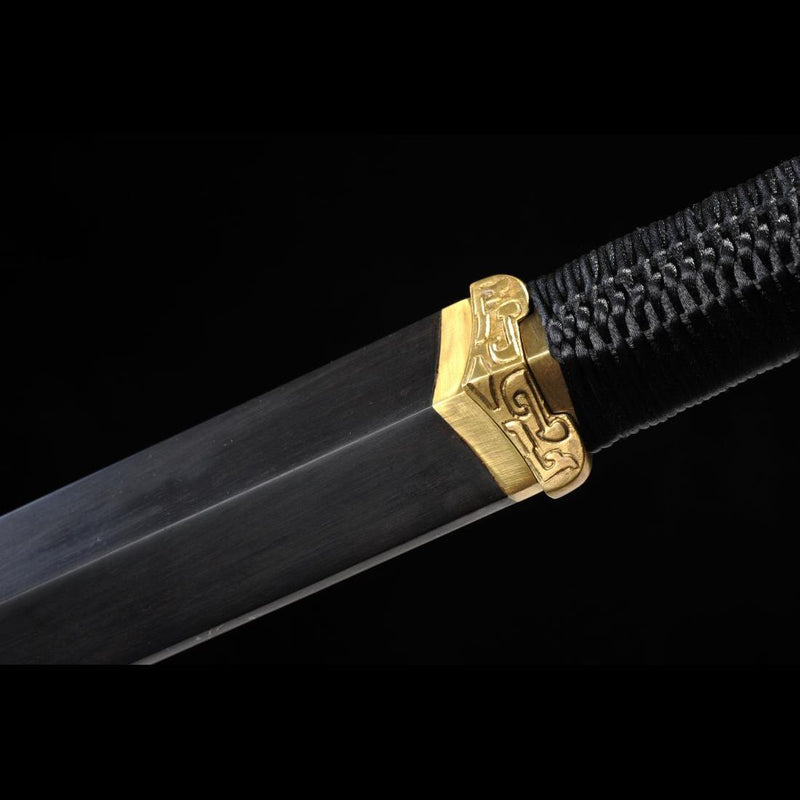 Handmade Chinese Sword Xiangyun Han Jian Auspicious Cloud Pattern Engr 