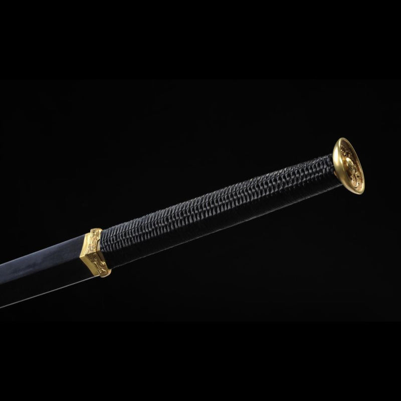 Handmade Chinese Sword Xiangyun Han Jian Auspicious Cloud Pattern Engr 