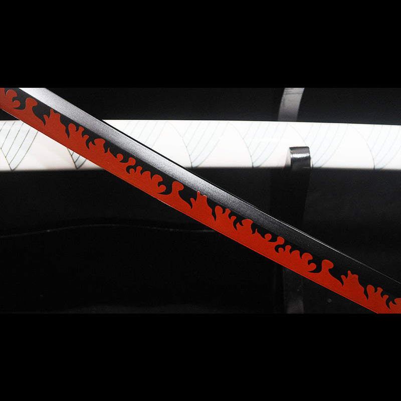 Hand Forged Anime Sword Demon Slayer Rengoku Kyojuro Nichirin Katana S 