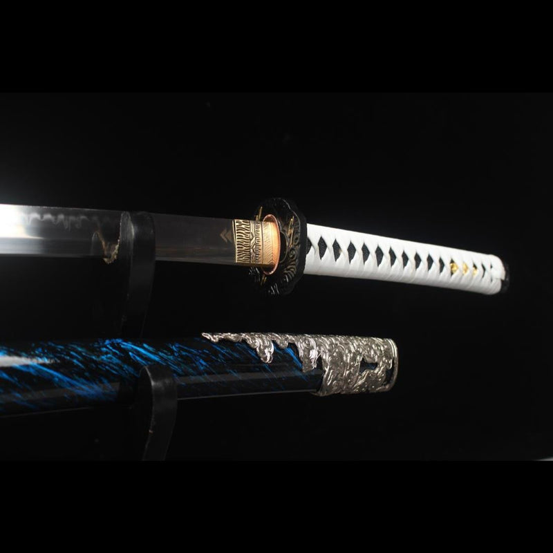 ดาบคาตานะทำมือเกม Ghost of Tsushima เหล็ก T10 