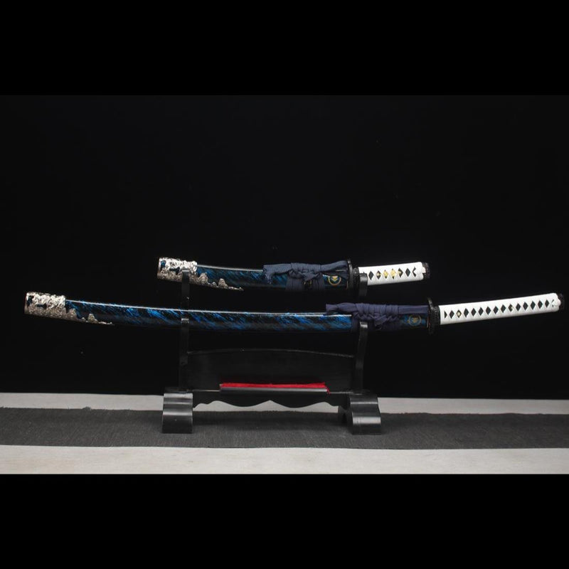 Handmade Game Ghost of Tsushima Katana Sword Set T10 Steel 
