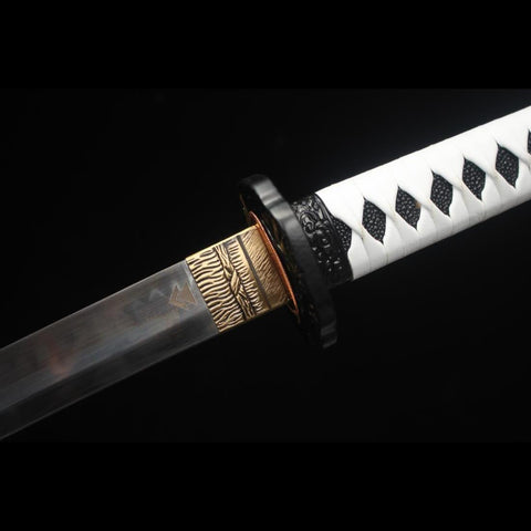 game sword katana ghost of tsushima jin sakai Short Katana Swod T10 Steel Blade Habaki HY-0024-U COOLKATANA 5