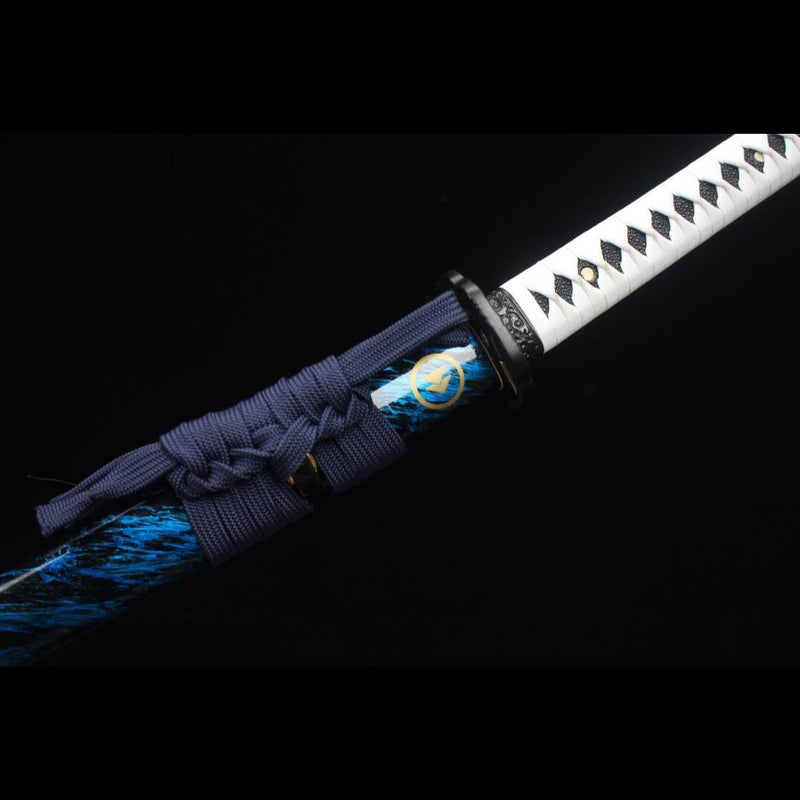 ดาบคาตานะทำมือเกม Ghost of Tsushima เหล็ก T10 