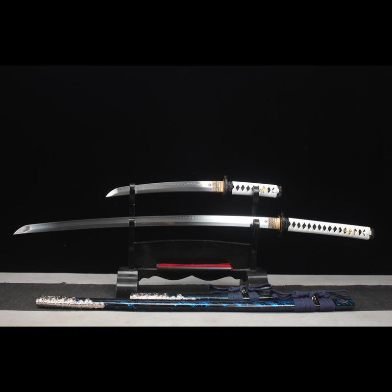 Handmade Game Ghost of Tsushima Katana Sword Set T10 Steel 