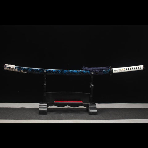 game sword katana ghost of tsushima jin sakai Katana Sword T10 Steel Blade with Bo-Hi HY-0021-U-U 2