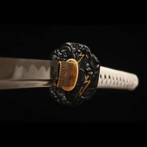 game sword katana ghost of tsushima jin sakai Katana Sword High Manganese Steel with Bo-Hi  Tsuba Fitting HY-0020-U 8