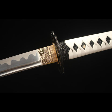 game sword katana ghost of tsushima jin sakai Katana Sword High Manganese Steel with Bo-Hi Habaki HY-0020-U 10