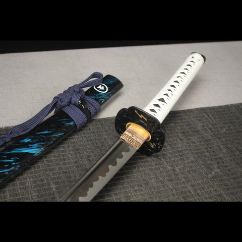 game sword katana ghost of tsushima jin sakai Katana Sword High Manganese Steel with Bo-Hi HY-0020-U 3