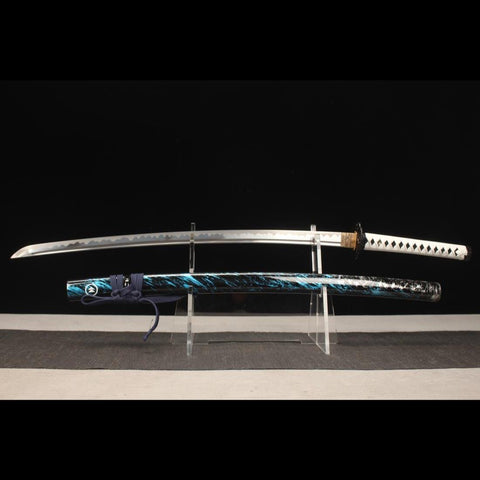 game sword katana ghost of tsushima jin sakai Katana Sword High Manganese Steel with Bo-Hi HY-0020-U 1