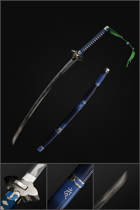 COOLKATANA Blue Exorcist Rin Okumura Kurikara Katana Sword Replica-SL-1424-U