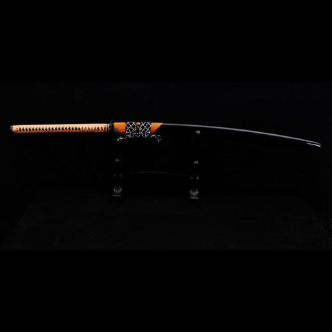 Hand Forged Japanese Naginata Sword 1095 Carbon Steel Rayskin Saya-COOLKATANA-SL-821-U