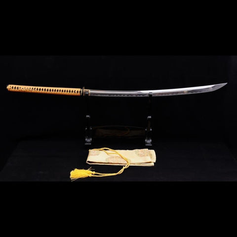 Hand Forged Japanese Naginata Sword 1095 Carbon Steel Rayskin Saya-COOLKATANA-SL-821-U