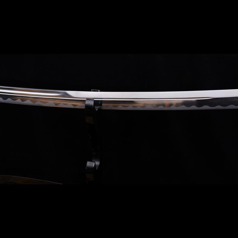 Hand Forged Japanese Naginata Sword 1095 Carbon Steel Rayskin Saya 