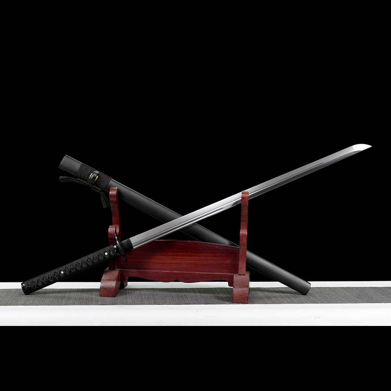 Hand Forged Japanese Ninja Chokuto Sword 1095 High Carbon Steel Iron T 
