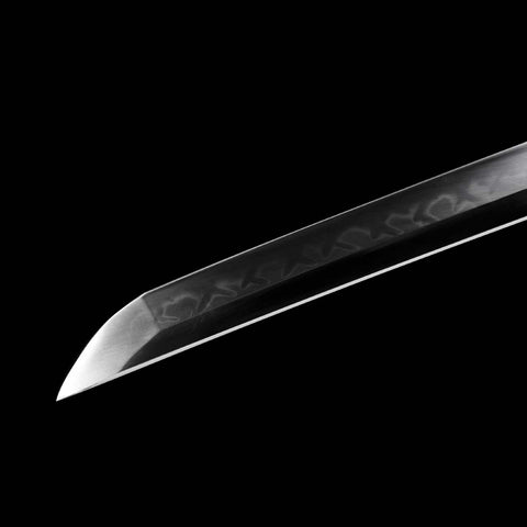 Hand Forged Japanese Ninja Chokuto Sword 1095 High Carbon Steel Iron Tsuba Black Saya-COOLKATANA-SL-805-U