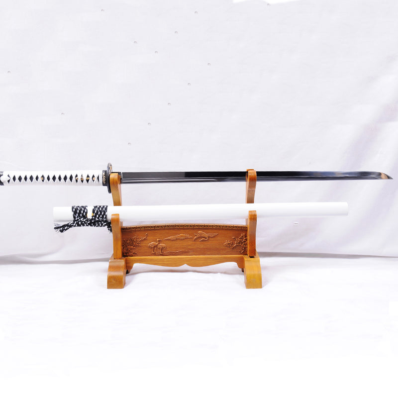 Hand Forged Japanese Ninja Sword 9260 Spring Steel Straight Blade Ninj 