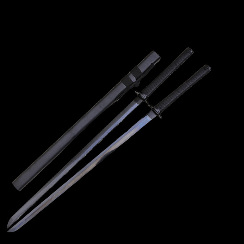 Hand Forged Japanese Ninja Sword Set Gemini Twin Ninjato Folde Steel I 