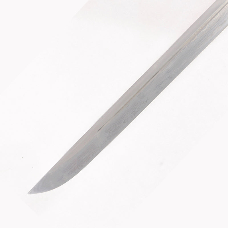 Handgeschmiedetes japanisches Ninja-Schwert mit gerader Klinge Chokuto Folded Steel Dragon Tsuba Battle Ready - COOLKATANA 