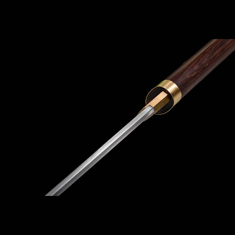 Handgeschmiedetes japanisches Ninjato-Schwert Gefalteter Stahl Gerade Klinge Full Tang - COOLKATANA 