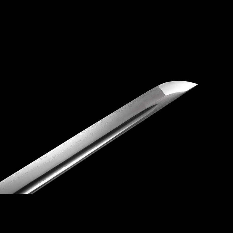 Handgeschmiedetes japanisches Ninjato-Schwert Gefalteter Stahl Gerade Klinge Full Tang - COOLKATANA 