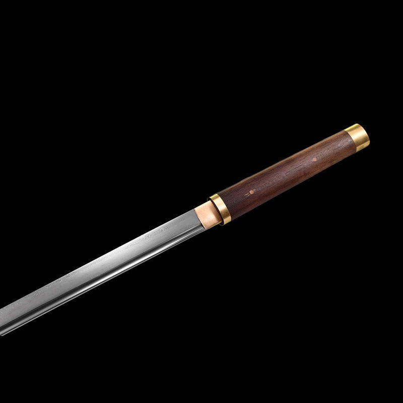 Handgeschmiedetes japanisches Ninjato-Schwert Gefalteter Stahl Gerade Klinge Full Tang - COOLKATANA 