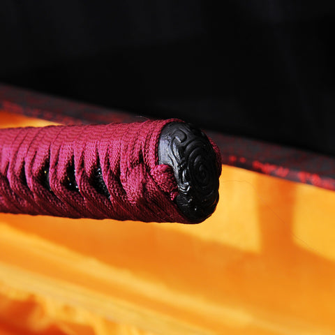 Hand Forged Japanese Samurai Katana Sword 1095 Carbon Steel Clay Tempered Crane Tsuba Sharp-COOLKATANA-SL-784-U
