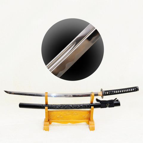 Hand Forged Japanese Samurai Katana Sword 1095 Carbon Steel Clay Tempered Hand-Engraved Saya-COOLKATANA-SL-871-U