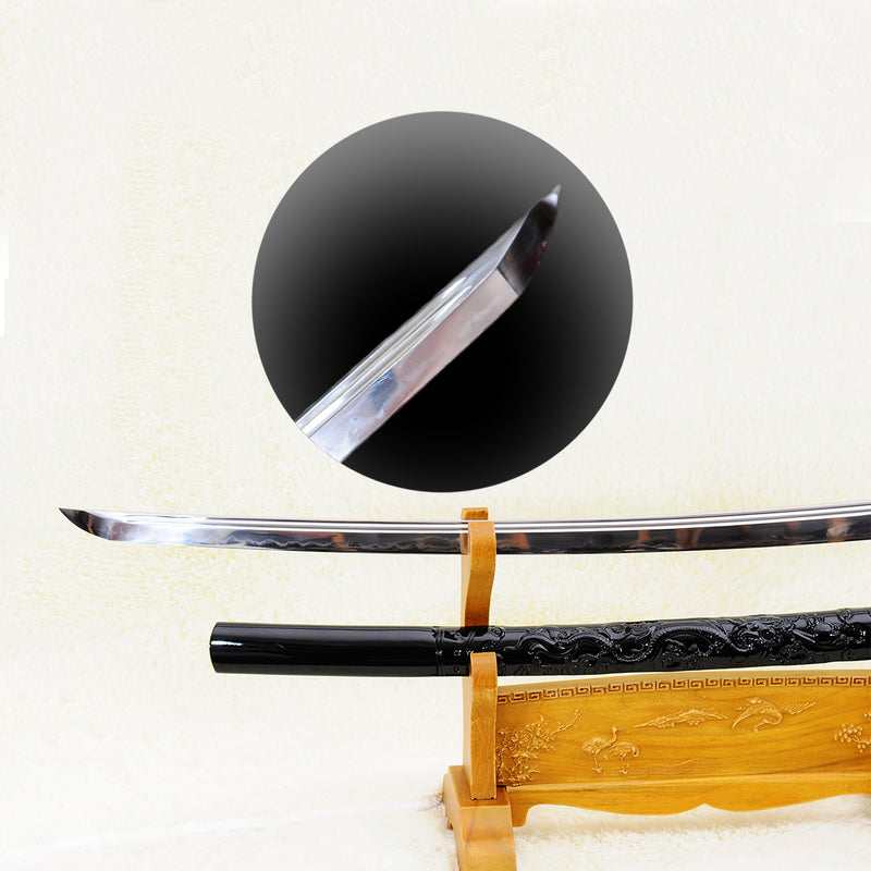 Hand Forged Japanese Samurai Katana Sword 1095 Carbon Steel Clay Tempe 