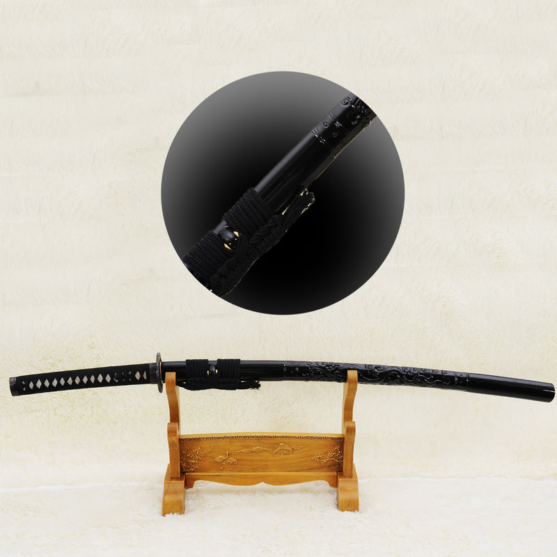 Hand Forged Japanese Samurai Katana Sword 1095 Carbon Steel Clay Tempe 