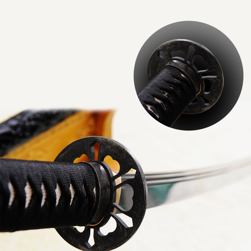 Hand Forged Japanese Samurai Katana Sword 1095 Carbon Steel Clay Tempe 